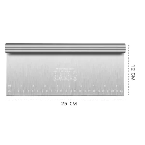 Stainless Steel Scale Cake Scraper, DIY Dough Pastry Spatulas, Buttercream Edge Smoother, Cake Decorating Tools, Baking