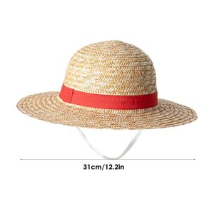 Straw Hat for Men Women, Multi functional Luffy Cosplay Sun Beach Travel Straw Caps