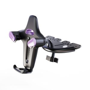 Sturdy CD Slot Phone Mount with One Hand Operation Design, Compatible with All Smartphone Mobile