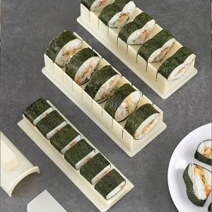 Sushi Maker Equipment Kit, Plastic Sushi Rolls Mold, Round, Square, Heart-shaped Sushi Making Tools