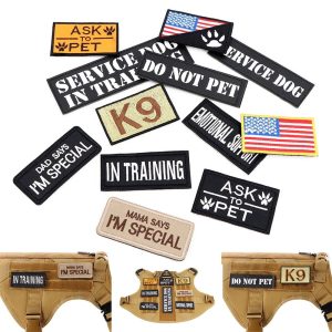 Tactical Patch Bundle for Dog Harness Vest and Collar - 12 Piece Set