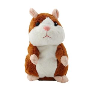 Talking Hamster Toy - Interactive Repeating Plush for Kids & Adults