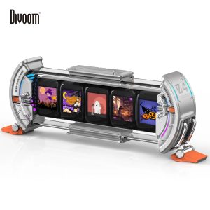 Times Gate Pixel Art Clock, RGB LED Display with Smart App Control for Home Desktop Decor & Gaming Setup, Perfect Gift