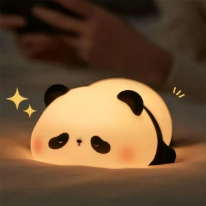 Touch Silicone Nightlights, USB Rechargeable LED Night Light, Cute Panda, Sheep, Rabbit Bedroom Decor Lamp