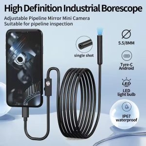 Type C Android Endoscope Camera Waterproof Mini Inspection Borescope