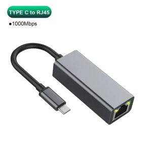 Type C To Ethernet Adapter USB Gigabit Ethernet Type C To RJ Desktop Network Card