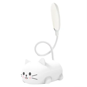 USB Charging Cute Pet Pig Night Light, Folding LED Table Lamp, Bedside Decor for Learning and Reading