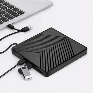 USB External DVD Drive, CD Burner, Writer, USB Hub, Portable Player