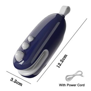 USB Rechargeable Mini Handheld Plastic Bag Sealing Machine 2-in-1 Heat Sealer for Snacks and Food Storage