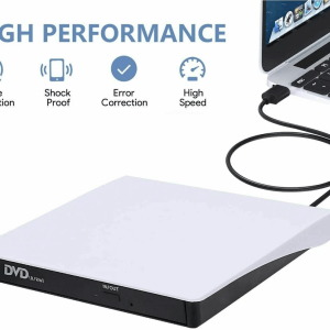 USB Slim External CD DVD Drive Burner Writer Player for PC Laptop Macbook