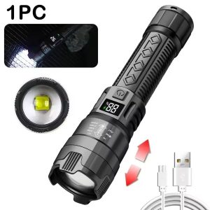 UltraBeam 2000LM Rechargeable Zoom Tactical Flashlight