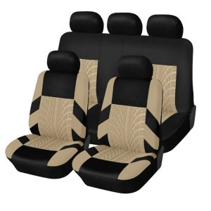 Universal Car Seat Covers, Full Set Front Split Rear, SUV Sedan Van, Cloth Automotive Interior Covers