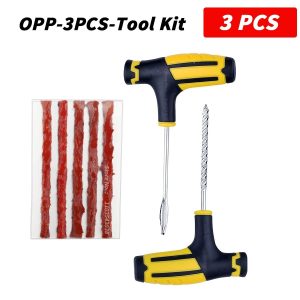 Universal Car Tire Repair Tool Set, Emergency Kit for Motorcycle, Electric Vehicle, and Vacuum Tire Quick Repair