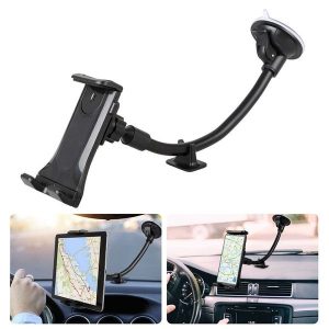 Universal Car Windshield Holder, Desktop Mount for Cellphone, Tablet, iPad, GPS - Long Arm Adjustable