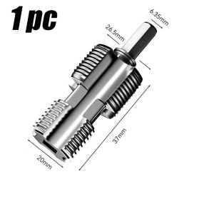 Universal Drill-Powered Pipe Thread Tapper Kit - water pipe tapping tool, 4/6-Point Inner Hole Opener for Fast Repairs