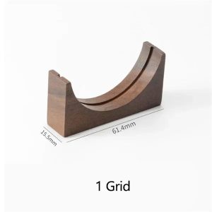 Universal Wooden Puck Screen Stand - Professional Espresso Filter Storage Rack (51/53/58mm)