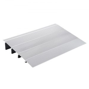 VEVOR Door Threshold Ramp, 4" Rise, 800 lbs Load Capacity, Door Ramp for Wheelchairs, Aluminum Threshold Ramp for Doorways, Adjustable Modular Threshold Ramp for Wheelchairs, Scooters, Power Chairs