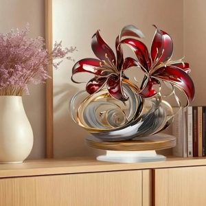 Versatile Home, Office, Cafe Decoration Featuring Bohemian Red Lily