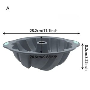 Versatile Silicone Bakeware Set with Non Stick Cake and Chocolate Molds