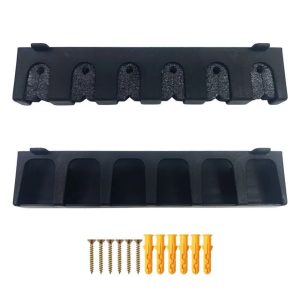 Vertical Wall Mounted Fishing Rod Rack and Organizer