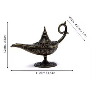 Vintage Metal Incense Burner, Antique Style Lamp Scented Candle Holder, Ideal Home Decor Gift
