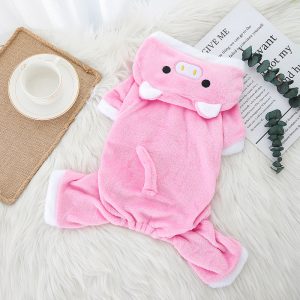 Warm Fleece Winter Dog Clothes: Hoodies, Coats, and Jumpsuits for Small Dogs and Puppies