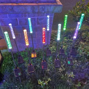 Water Jet Solar LED Landscape Light Post, Bubble Column Lawn Light, Dynamic Garden Atmosphere Fixture