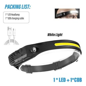 Wide Beam Induction LED Sensor Headlamp