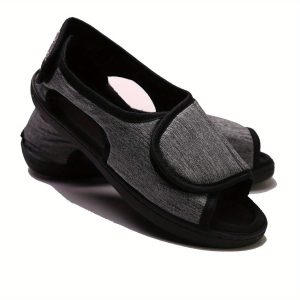 Wide Magic Tape Shoes Comfortable Slippers for Wide Swollen Feet