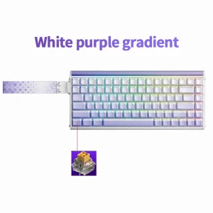Wired Mechanical Keyboard RGB, Magnetic Switch, Music Rhythm 8K Return Rate, Computer Accessory for Gamers