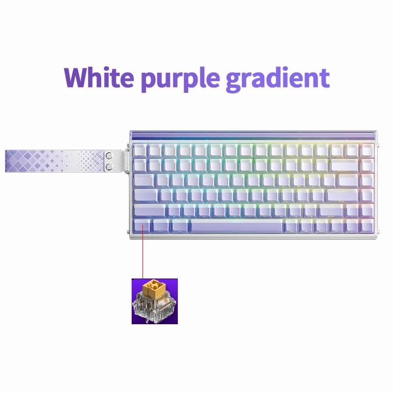 Wired Mechanical Keyboard RGB, Magnetic Switch, Music Rhythm 8K Return Rate, Computer Accessory for Gamers