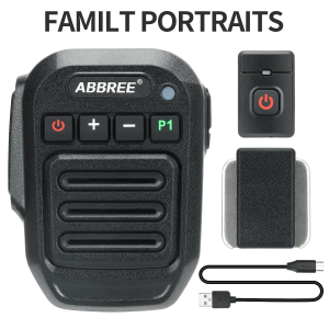 Wireless Bluetooth Walkie Talkie Speaker Mic | Handheld High Power Type-C Microphone