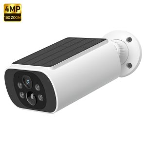 Wireless Outdoor Solar Camera, Enhanced Color Night Vision, AI Motion Detection