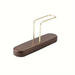 Wooden Coffee Filter Paper Holder, Vertical Storage Rack for Kitchen & Office