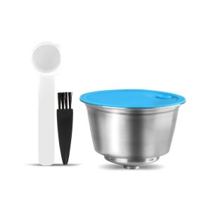 iCafilas Dolce Gusto Reusable Pod - Stainless Steel Rechargeable Capsule for Nescafe Models