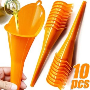 10-Piece Anti-Splash Long Stem Funnel Set