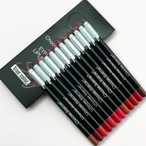 12 Color Matte Lip Liner Set Durable Lipstick Pen Gift Set for Professional Lip Makeup