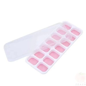 14-Grid Professional Ice Cube Tray - Non-Toxic Silicone Square Mold