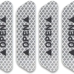4-Piece High-Intensity Fluorescent Reflective Safety Strip Set