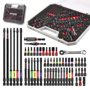58-Piece Impact Driver & Bit Set - Versatile DIY Tool Accessory Kit