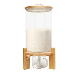 7.5L Glass Cereal Dispenser & Large-Capacity Grain Storage