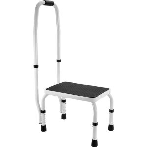 Adjustable Step Stool Ladder with Handle Load Capacity for RVs & Home Use