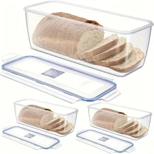 Airtight Food Storage Container, Reusable Food Storage Box, Flip Top Kitchen Organizer