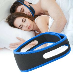 Anti-Snore Chin Strap for Sleep Apnea Relief - Adjustable Jaw Support Band for Better Sleep