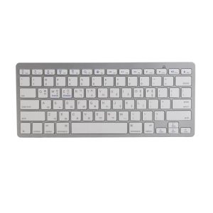 Bilingual Ultra-Slim Portable Bluetooth Keyboard with Scissor Switch Keys