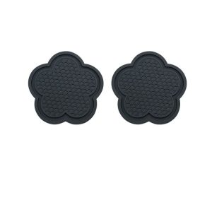BloomGuard Flower Silicone Car Cup Holder Coasters (2-Pack)