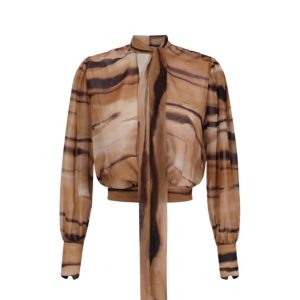 Blue Woman Elisabetta Franchi with tiger print