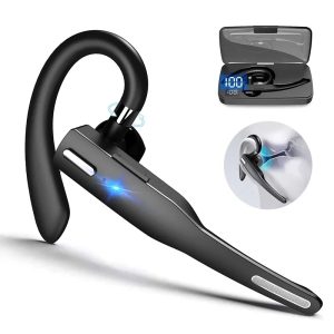 Bluetooth Trucker Headset with Dual Mic Noise Cancelling for Clear Calls