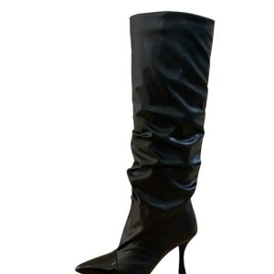 Boots heel 9cm draped Woman Marc Ellis with paint tip