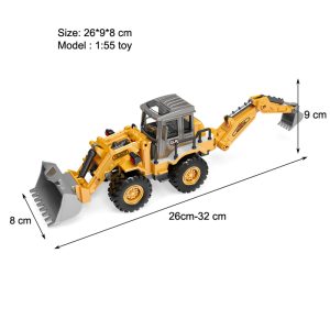 Diecast Tractor Excavator Bulldozer Truck Model for Kids A durable and realistic alloy construction toy set